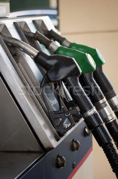 Gasolina bombear negócio carro mão fundo Foto stock © sognolucido