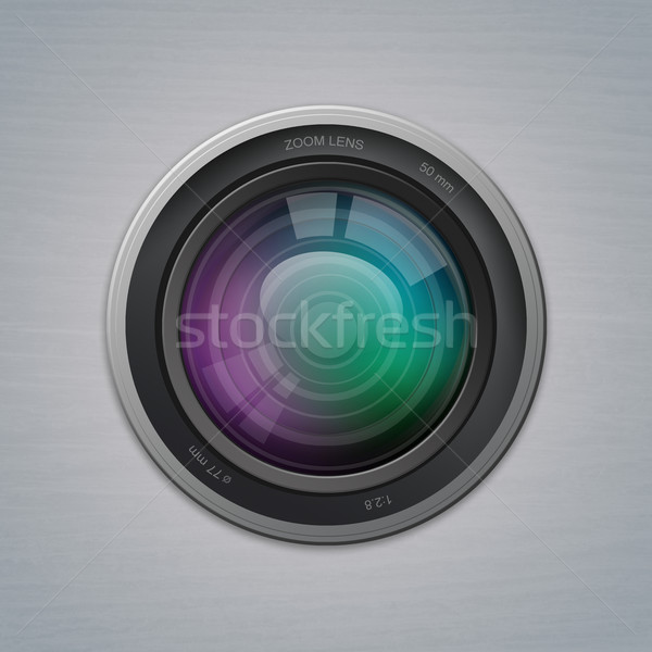 Stock photo: Camera lens