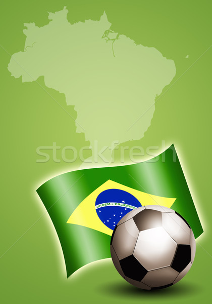 Fotbal lume ceaşcă Brazilia ilustrare 2014 Imagine de stoc © sognolucido