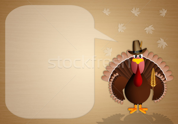 Turkey with cob for Thanksgiving Stock photo © sognolucido