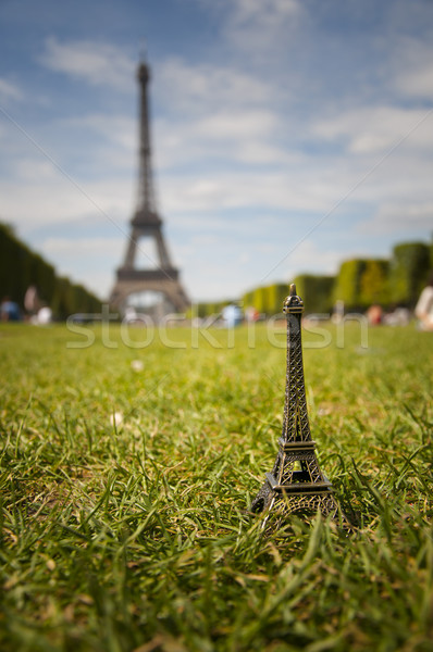 miniature of Eiffel tower in Paris Stock photo © sognolucido