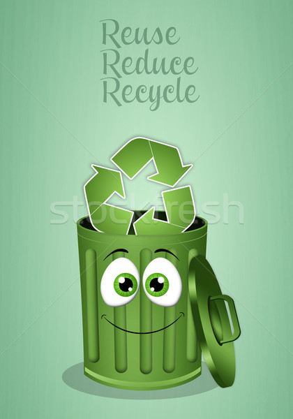 garbage bin for recycle Stock photo © sognolucido