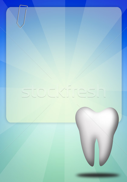 Tandheelkundige zorg tand illustratie medische geneeskunde tools Stockfoto © sognolucido