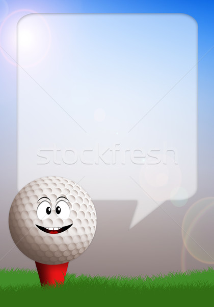Funny golf ball  Stock photo © sognolucido
