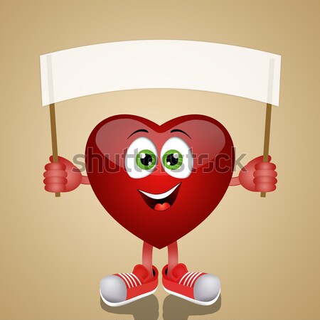 Funny red blood cell Stock photo © sognolucido