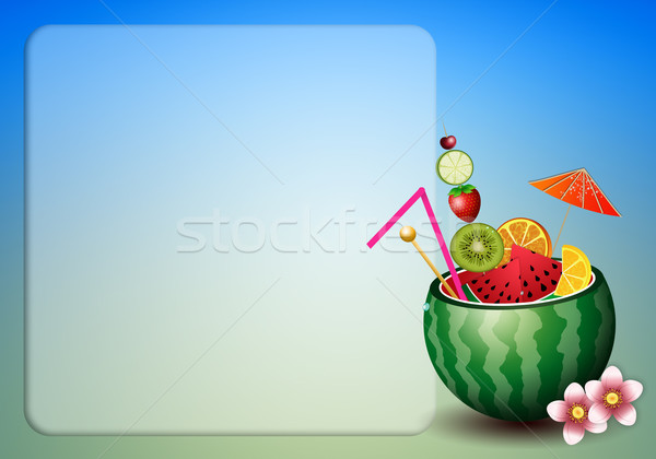 Watermelon cocktail background Stock photo © sognolucido