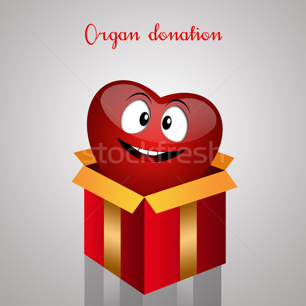 órgano donación ilustración funny corazón médicos Foto stock © sognolucido