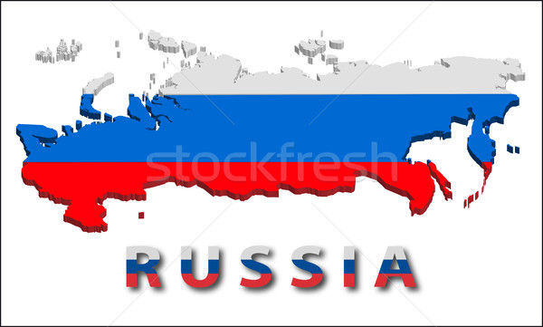 Rusland gebied vlag textuur illustratie eps10 Stockfoto © SolanD