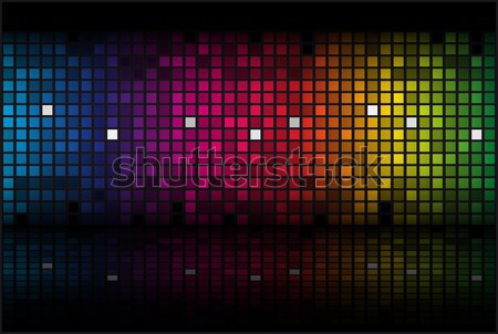 Resumen arco iris vector eps10 música Foto stock © SolanD