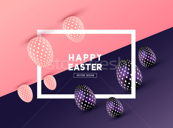 abstract Easter Frame Design Stock photo © solarseven