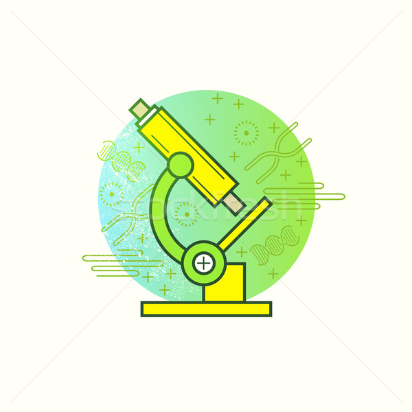 Science Microscope Vector Stock photo © solarseven