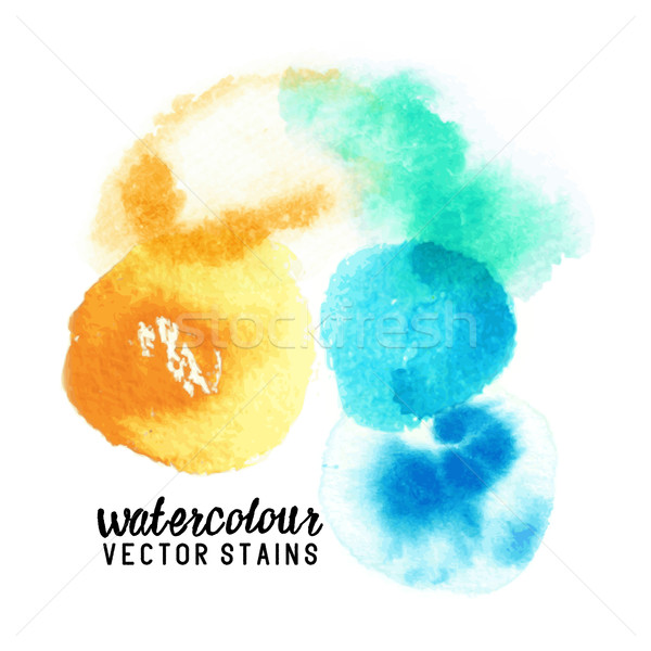 abstract watercolour stains Stock photo © solarseven