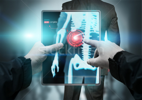 未來 技術 身體 掃描器 手提 業務 商業照片 © solarseven