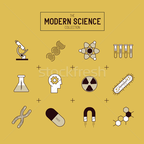 Science Vector Icon Set Stock photo © solarseven