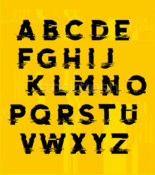 Type lettres faute lignes télévision technologie Photo stock © solarseven