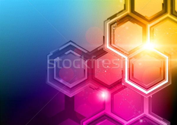 Tecnologia projeto hd detalhado abstrato padrão Foto stock © solarseven