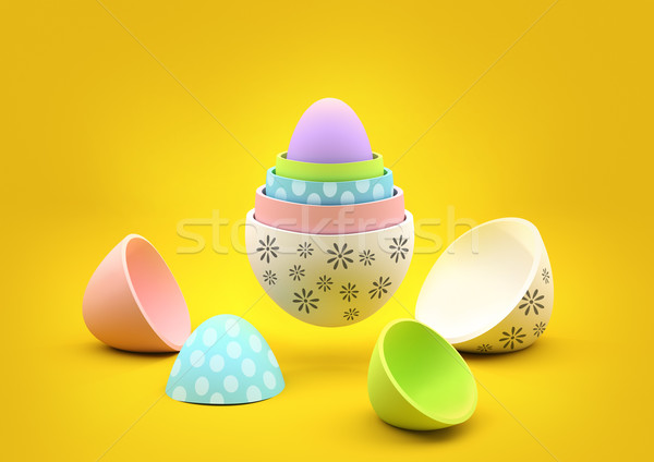 Nesting Easter Eggs Stock photo © solarseven
