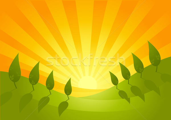 Summer Vista Landscape Stock photo © solarseven
