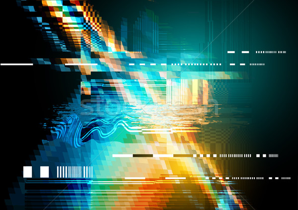 Glitch Distortion Background Stock photo © solarseven