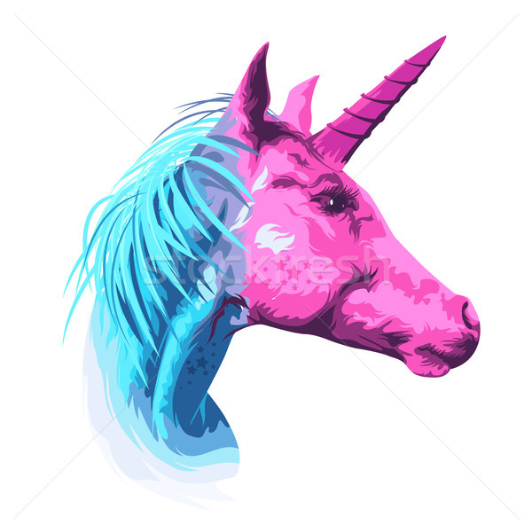 Wonderful Unicorn Head Stock photo © solarseven