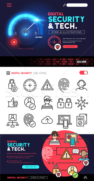 ストックフォト: デジタル · セキュリティ · 技術 · デザイン · プライバシー
