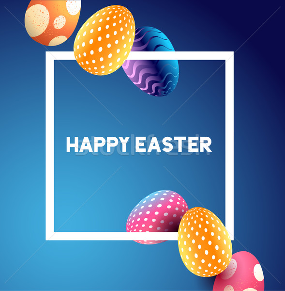 Stock photo: abstract Easter Frame Design
