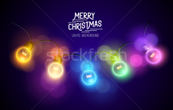 Christmas Fairy Lights Stock photo © solarseven