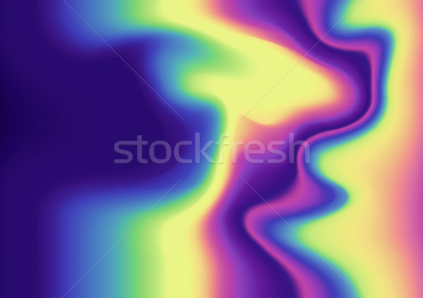 Metallic Oil Swirl Iridescent background Stock photo © solarseven