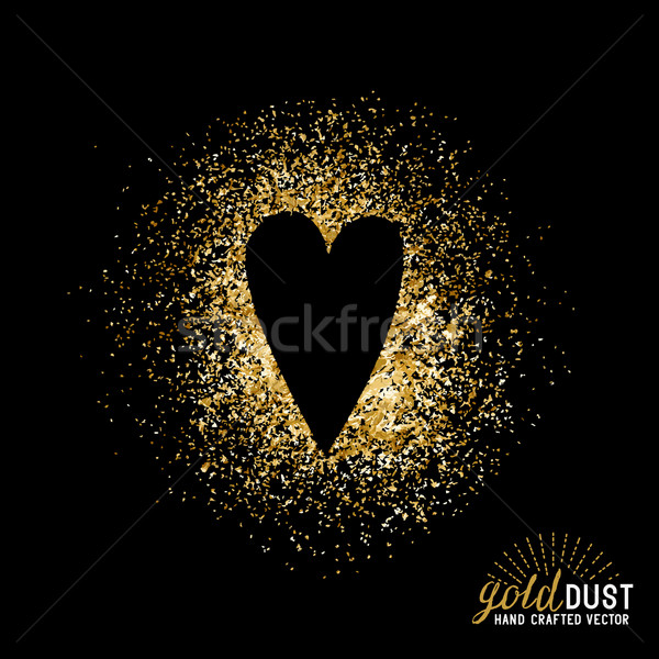 Gold Dust Love Vector. Stock photo © solarseven