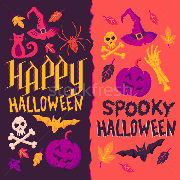 Halloween Hintergrund dunkel Licht Designs Textur Stock foto © solarseven