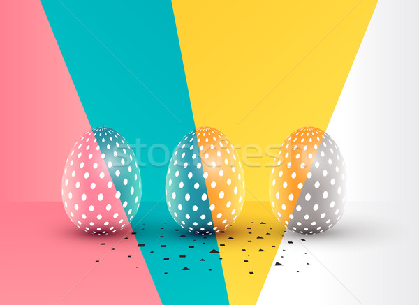 Easter Eggs Background Stock photo © solarseven