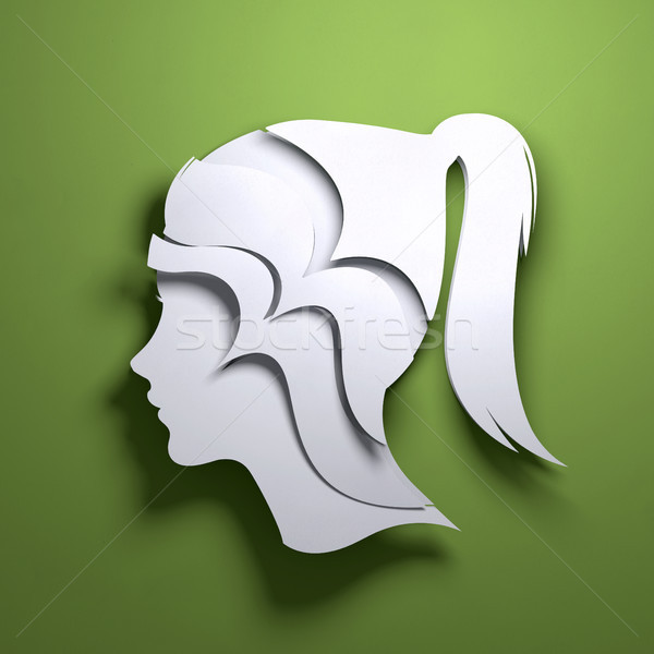 Paper Art Origami - Abstract Mind Stock photo © solarseven