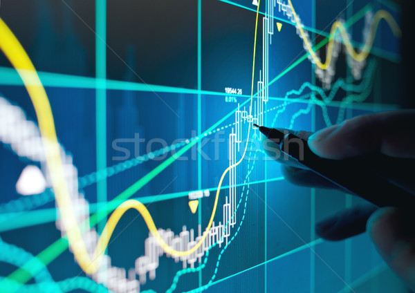 Trading Online Stocks and Shares Stock photo © solarseven