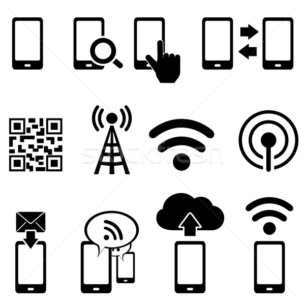 Mobile wifi cellulare wireless telefono Foto d'archivio © soleilc
