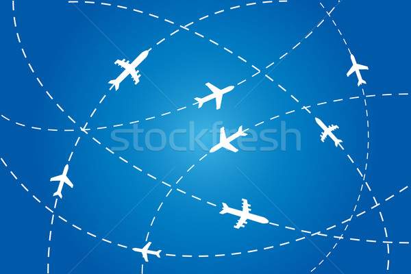 Planes navigating on air Stock photo © soleilc