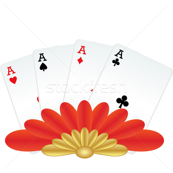 Four of a kind poker hand Stock photo © soleilc