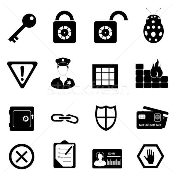 Stock photo: Security and safety icon set