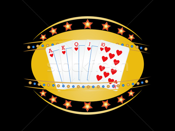 Royal flush Stock photo © soleilc