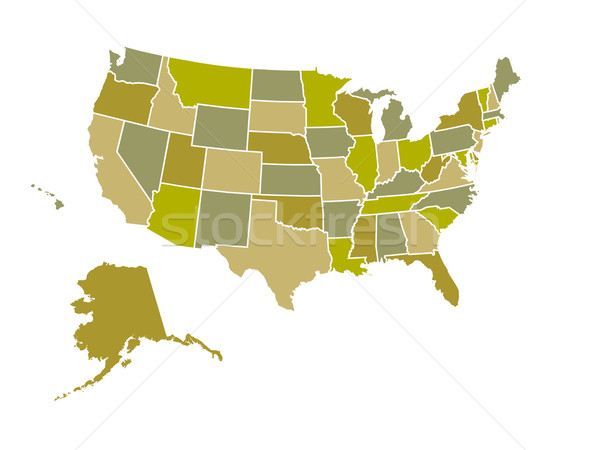 United States Map Stock photo © soleilc