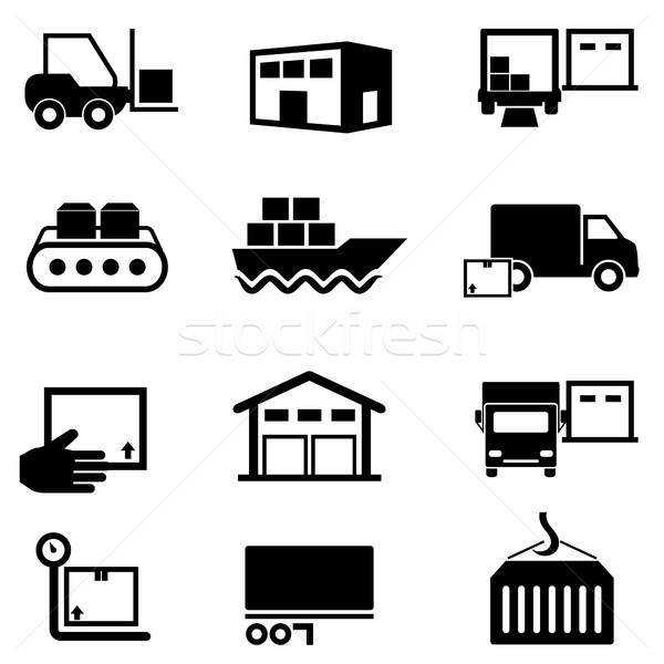 Logistics, supply chain, distribution, warehousing and shipping  Stock photo © soleilc