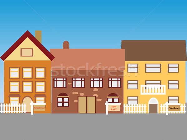 Homes for sale Stock photo © soleilc