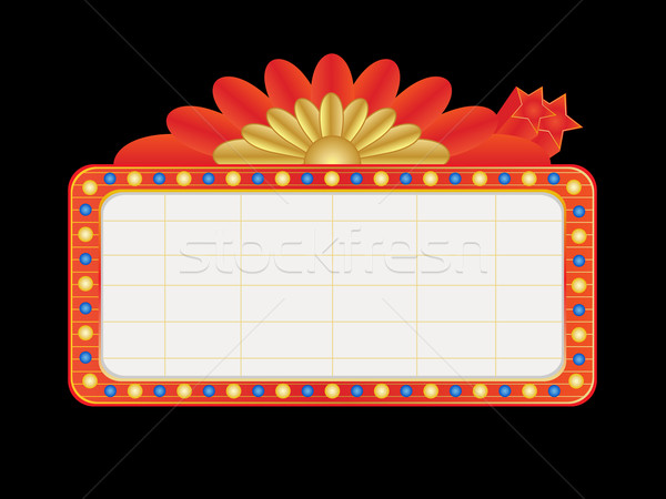 Vegas style blank neon sign Stock photo © soleilc