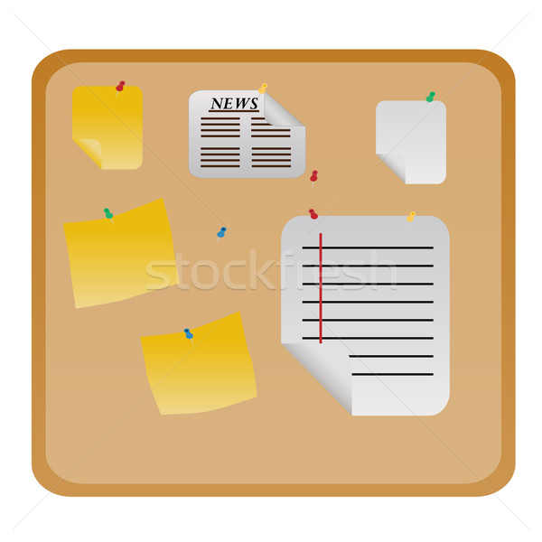 Bulletin or message board Stock photo © soleilc