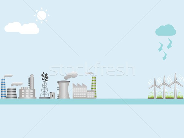 Industry and clean energy Stock photo © soleilc