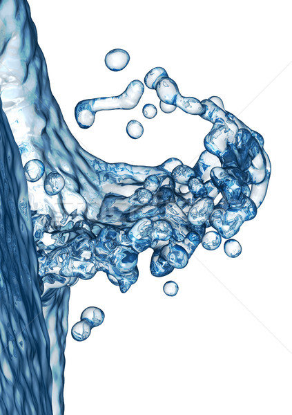 Abstract water splash and bubble liquid Stock photo © sommersby
