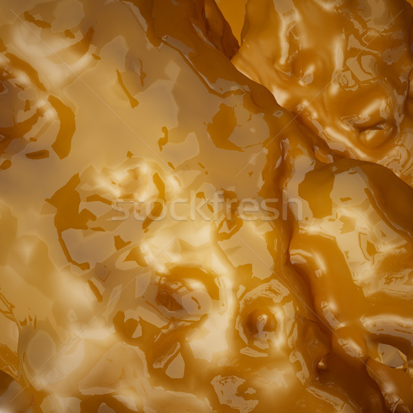 Flowing liquid smooth golden background Stock photo © sommersby