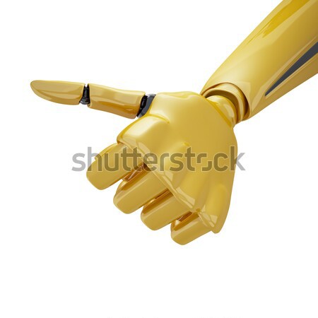 Imzalamak 3D el işaret parmak Stok fotoğraf © sommersby