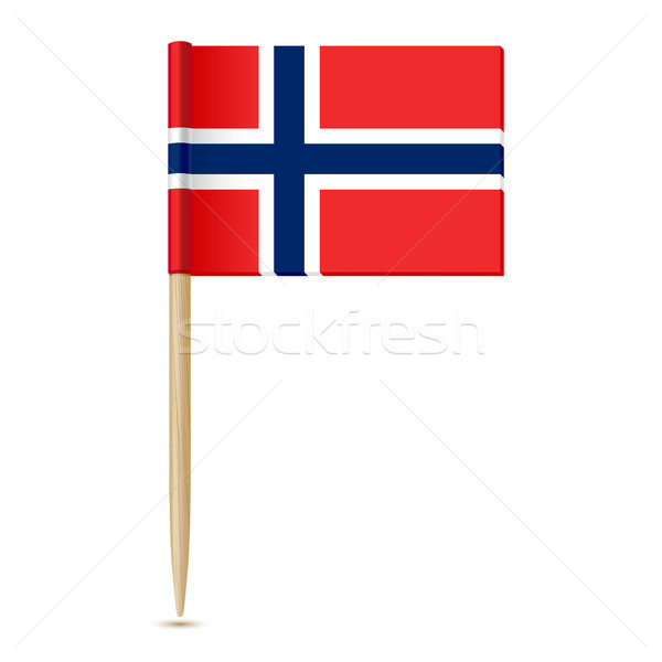 Flag of Norway. Flag toothpick 10eps Stock photo © sonia_ai