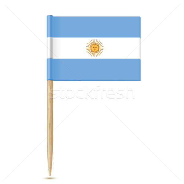 Argentina flag toothpick on white background Stock photo © sonia_ai