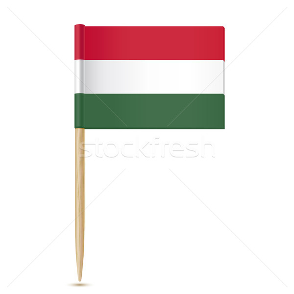 Flag of Hungary. Flag toothpick 10eps Stock photo © sonia_ai